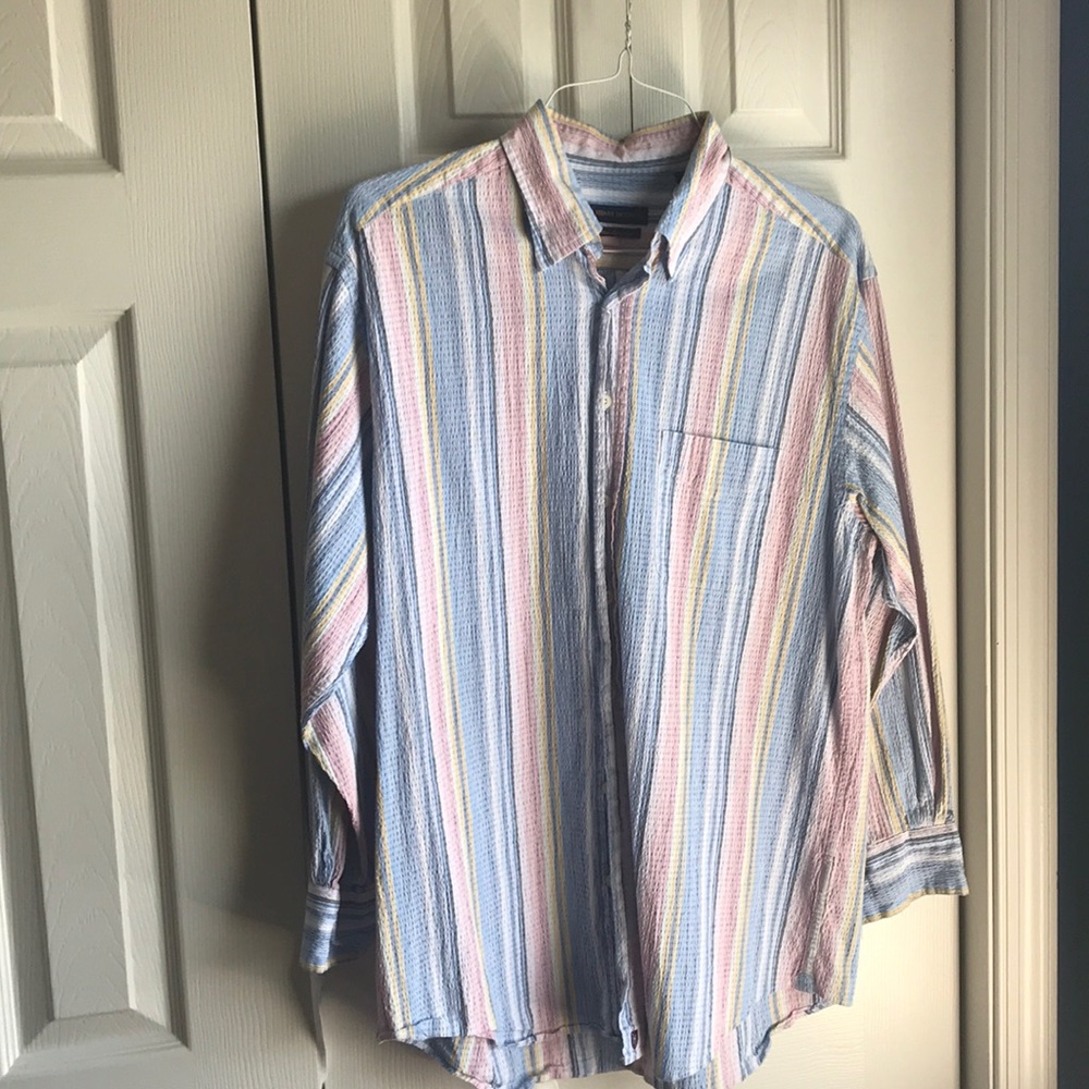 Henry Jacobson cotton seersucker size L
